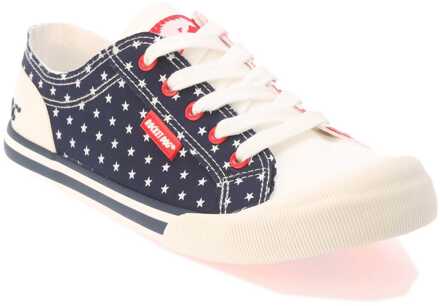 Rocket Dog Dames Rocket Dog Jazzin Spangle Banner Pumps in Rood marineblauw Navy/rood - EU 38 / UK 5