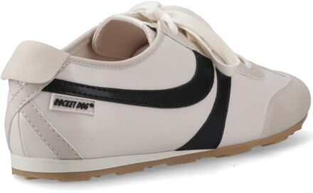 Rocket Dog Destin PU Combo Polyurethaan Dames Sneakers Off White/Zwart Wit - EU 37 / UK 4