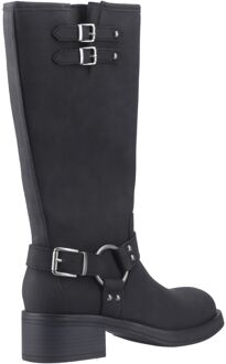 Rocket Dog Nash Faux Leather Vrouwelijke Zwarte Hak Enkellaarzen - EU 38 / UK 5