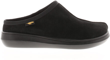 Rocket Dog Women's Rocket Dog Sugar Glider Suede Mule Slippers in Black Zwart