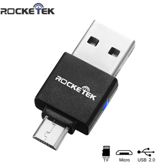 Rocketek Micro Usb 2.0 Multi Memory Otg Telefoon Kaartlezer Adapter Voor Tf Micro Sd Pc Computer Laptop Accessoires.