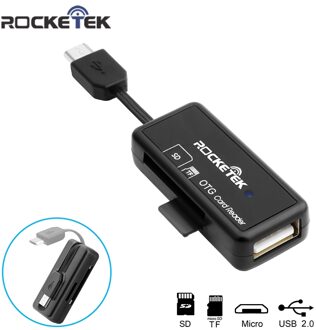 Rocketek Micro Usb 2.0 Otg Telefoon Geheugenkaartlezer Adapter Cardreader Voor Tf Micro Sd Microsd Lezers