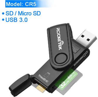 Rocketek Usb 3.0 Multi Memory Card Reader Otg Type C Android Adapter Cardreader Voor Micro Sd/Tf Cf MS microsd Lezers Computer CR5