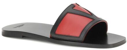 Rockstud Untitled Lederen Slippers Zwart - EU 37