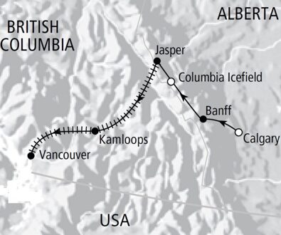 Rocky Mountain Rail Tour (10 dagen)