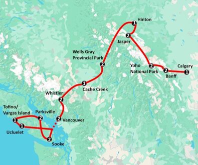 Rocky Mountains & Ocean Islands (23 dagen)