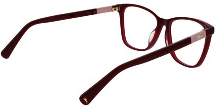 Rode Acetaat Bril (Ogen) Rood