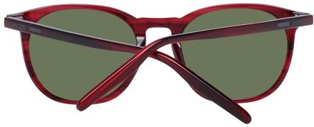 Rode Acetaat Zonnebril Rood - One Size