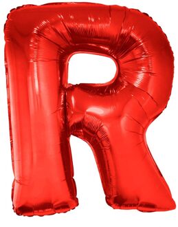 Rode aluminium letter ballon - Decoratie > Ballonnen