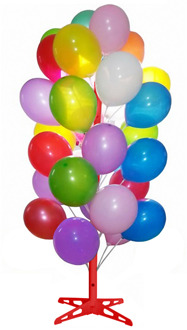 Rode Ballonboom (180cm) Multikleur - Print