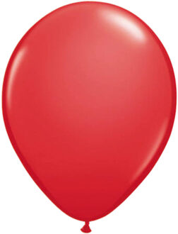 Rode ballonnen 100x 30cm Rood - Zalm