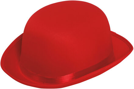 Rode bolhoed/verkleed hoed voor volwassenen - Verkleedhoofddeksels Rood
