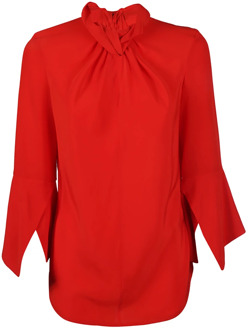 Rode Candy Top - Oversized Blouse voor modebewuste vrouwen Victoria Beckham , Red , Dames - S