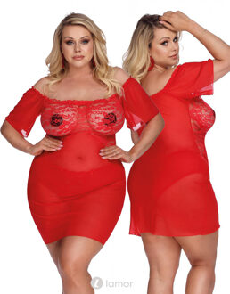 Rode Chemise, Camari - Maat: 3XL/4XL