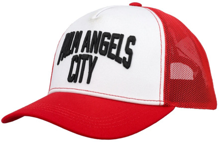 Rode City Trucker Cap Palm Angels , Red , Heren - ONE Size