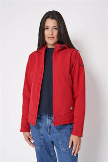 Rode dames softshell jas - Rood - 44