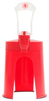 Rode Duurzaam Plastic Hergebruikt Drinken Fontein Hand Druk T5M4 Drinker Drank Machine Colafles Omgekeerde N9P7