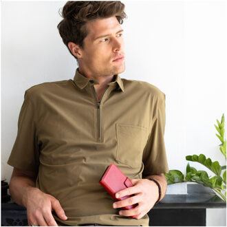 Rode Echt Lederen Booktype Hoes Voor De Iphone 5 / 5s / Se Rood