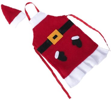 Rode Fles Mouw Bierfles Deksel Nonwoven Home Party Tafeldecoraties Kerst Thema Decoratie (Santa) afbeelding 1