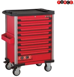 Rode Gereedschapswagen 8-lades met 415-delig gereedschap (EVA) 10218R415