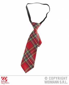 Rode geruite stropdas Multikleur - Print