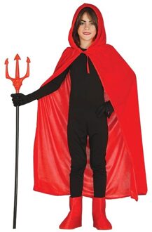 Rode Halloween verkleedcape met capuchon voor kinderen - carnaval kleding Rood