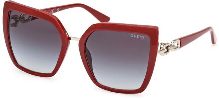 Rode Hars Zonnebril Rood