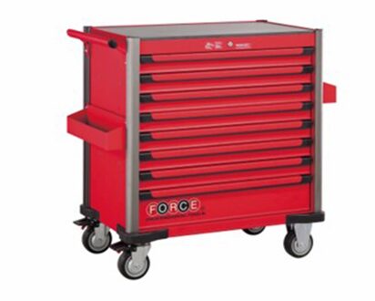 Rode jumbo Gereedschapswagen met 8 lades en 607-delig gereedschap (EVA) 10318R607