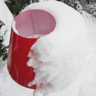 Rode kap voor buitenlamp OCTOPUS OUTDOOR rood