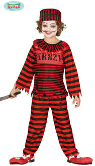 Rode Killer Clown Boeven pak kind Rood - Zalm