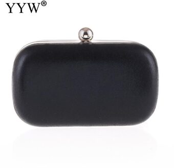 Rode Kleur Mini Wedding Party Handtas Vrouwen Purse Evening Banket Bruid Clutch Bags Met Ketting Bruiloft Tassen Bolsa Feminina zwart