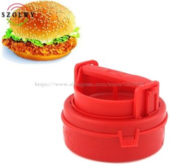 Rode Kookgerei Siliconen Hamburger Druk Burger Maker Barbecue Huishouden Keuken As Seen On Tv