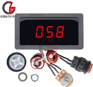 Rode Led Display Digitale Dc 6V-30V 12V 24V 6A 8A Motor Speed Controller Verstelbare 16 Khz Pwm Regulator Cv Gouverneur Schakelaar