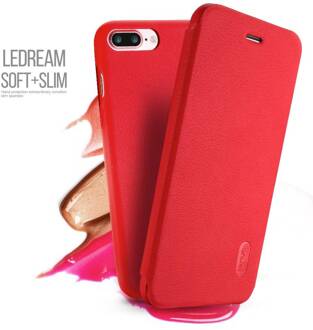 Rode Ledream iPhone 7 plus flipboek style hoesje