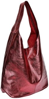 Rode Leren Tas - maat Rood