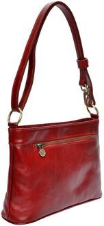 Rode Leren Tas Rood - One Size