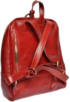 Rode Leren Tas Rood - One Size