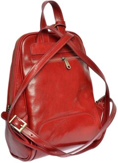 Rode Leren Tas Rood - One Size