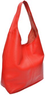 Rode Leren Tas Rood - One Size