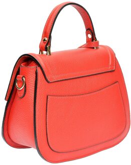 Rode Leren Tas Rood - One Size