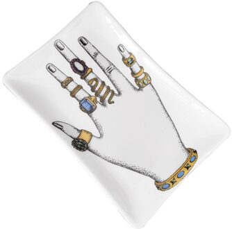 Rode Lip Glimlach Stijl Keramische Opslag Lade Sieraden Display Plaat Dessert Fruit Cake Tray Woondecoratie Organizer 1