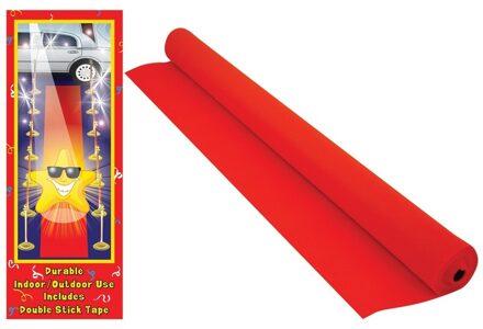 Rode loper van papier - 457 x 61 cm - Gala feesten - Bruiloften - voordelige versie