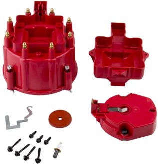 Rode Mannelijke Hei Distributeur Cap Coil En Rotor Vervanging Voor Sbc Bbc 305 350 454