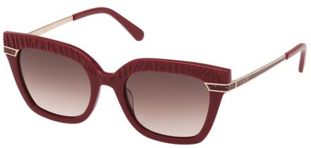 Rode Metalen Zonnebril Rood