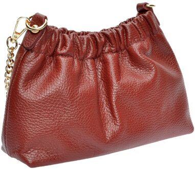 Rode & Paarse Leren Tas Rood en paars