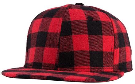 Rode Plaid Print Hip Hop Cap Katoen Paardenstaart hip hop Cap Vrouwen Mannen Verstelbare Casual Snapback Caps Vrouwelijke Zomer Mode hoeden