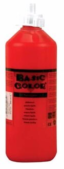 Rode plakkaatverf tube 500 ml - Hobbyverf Rood