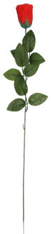 Rode Rosa/roos kunstbloem 60 cm