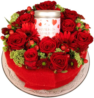 Rode rozen blikje allerliefste