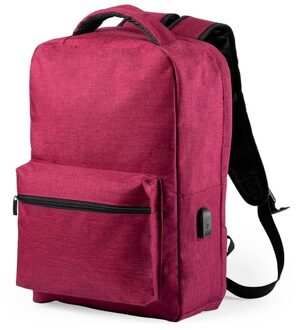 Rode rugtas/rugzak anti-diefstal met USB en RFID 13 liter - Rugzak Rood